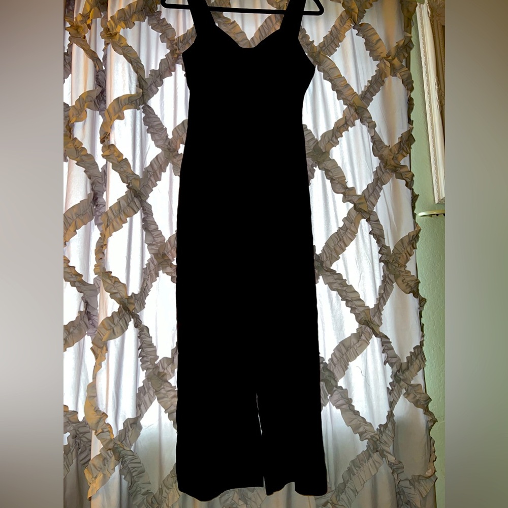Black linen jumpsuit